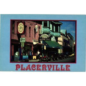 Vintage Placerville California Historic Hangmans Tree Postcard Unused